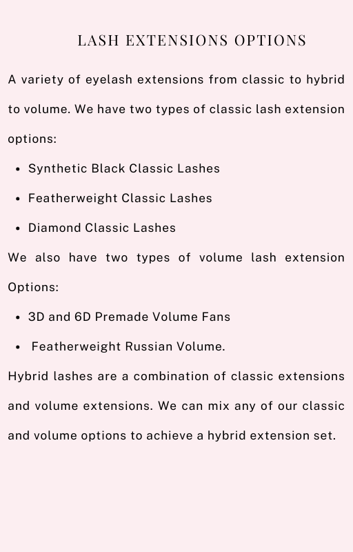 THE ULTIMATE Classic, hybrid & volume Lash Extensions